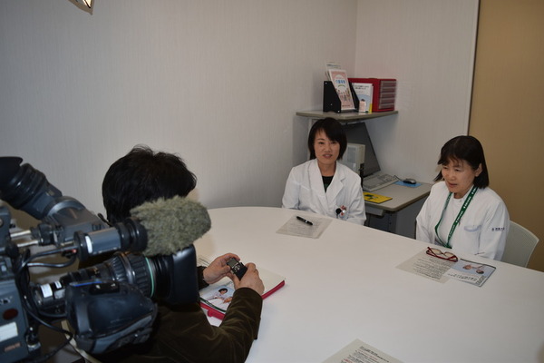 NHKとく610が取材にきました。